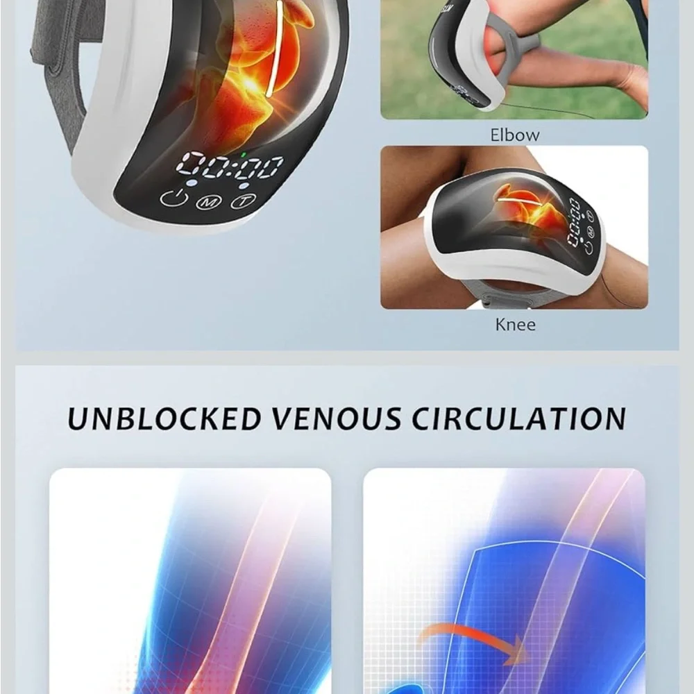 Advanced Black and Gray Wearable Joint Massager